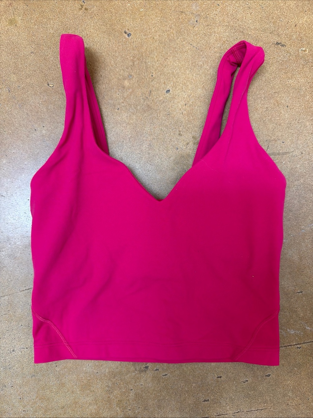 Lululemon Align Tank Pink Women's 0 Removable Padding Square Dot